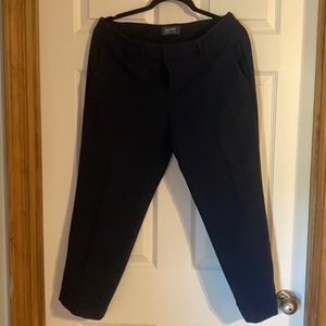 Navy blue cropped dress pants